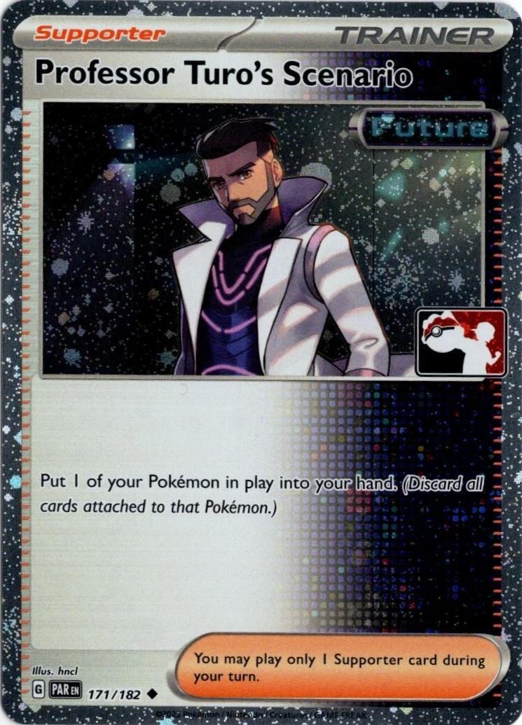 Paradox Rift Professor Turo's Scenario [Prize-Pack-Cosmos-Holo] Pokémon card